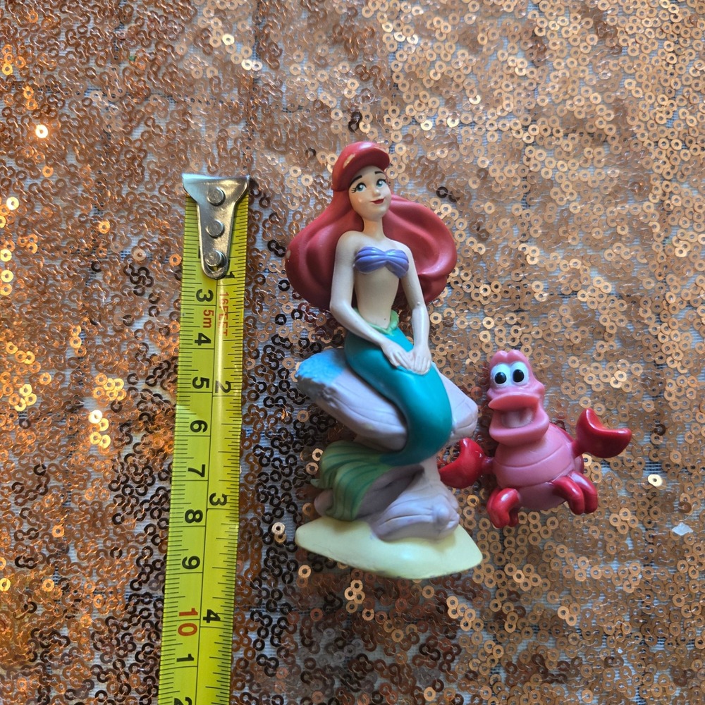 Disney The Little Mermaid‎ Ariel & Sebastian Figurine Cake Topper - Picture 3 of 3